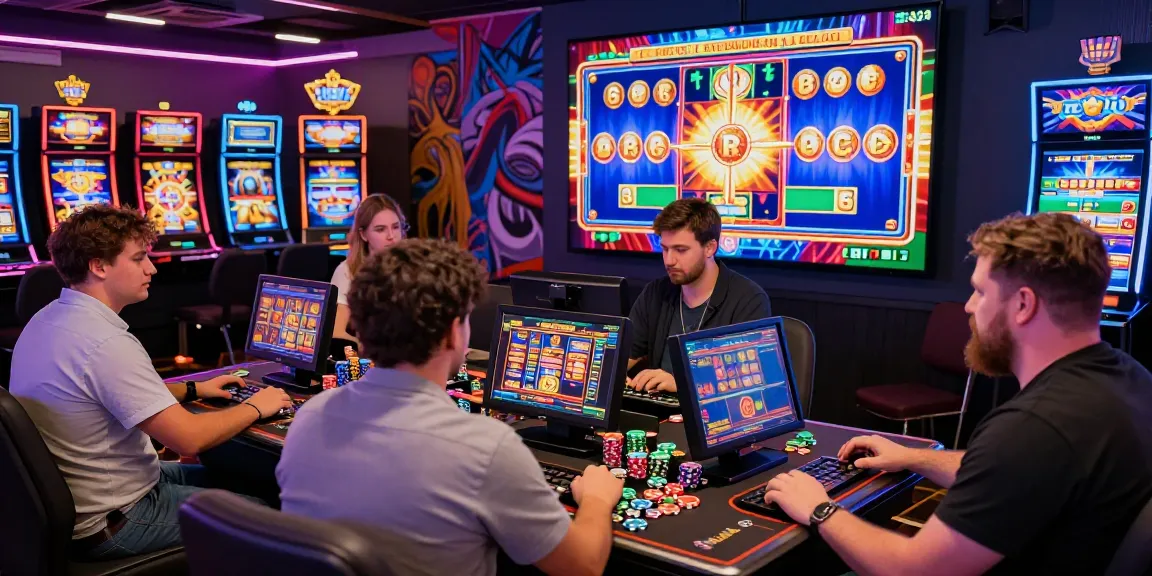 Engaging players enjoying bonus buy slots at crownnorthill.co.uk, showcasing vibrant casino atmosphere.